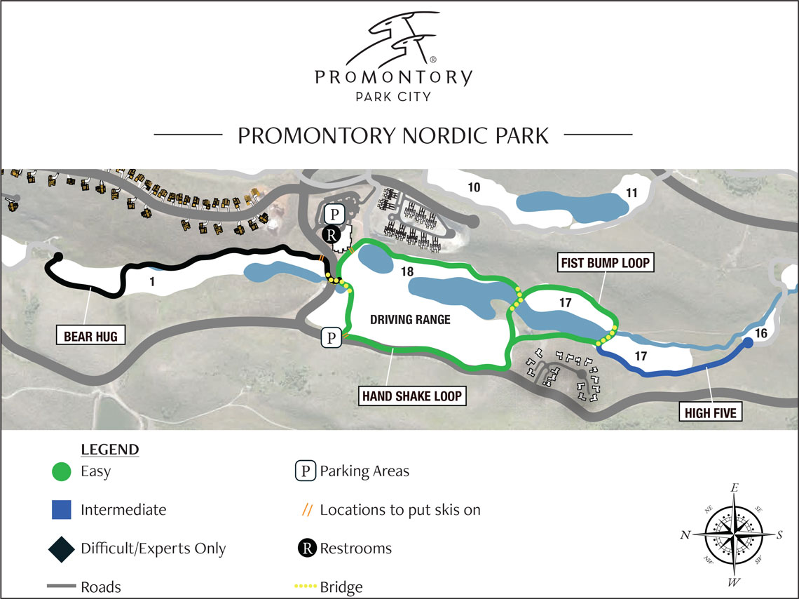 Nordic Park trail map