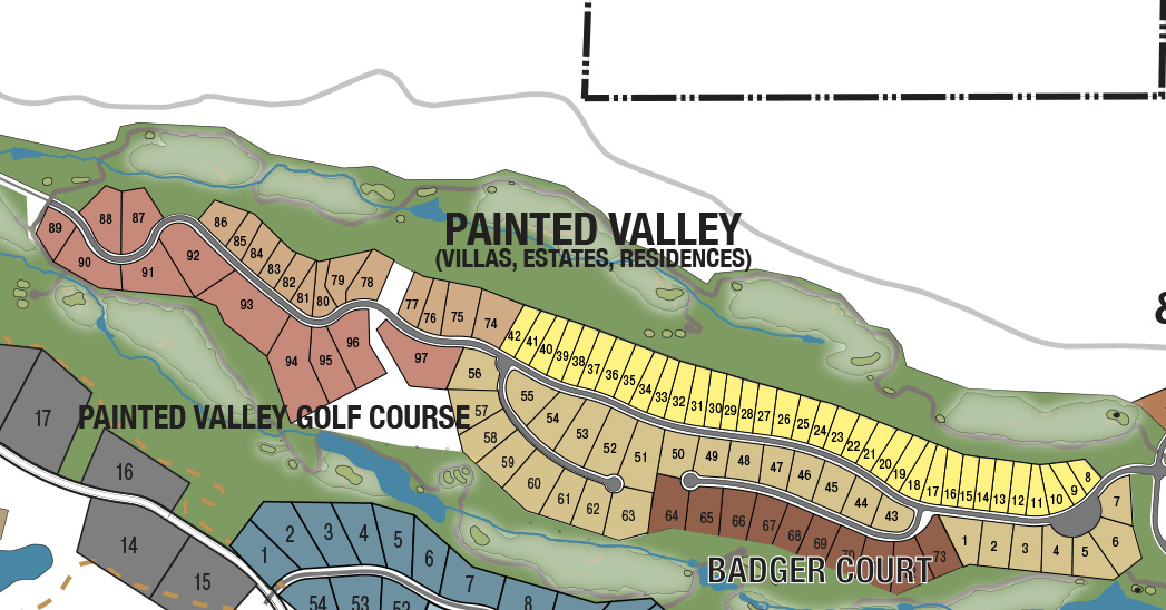 Map of the Painted Valley Villas in Promontory