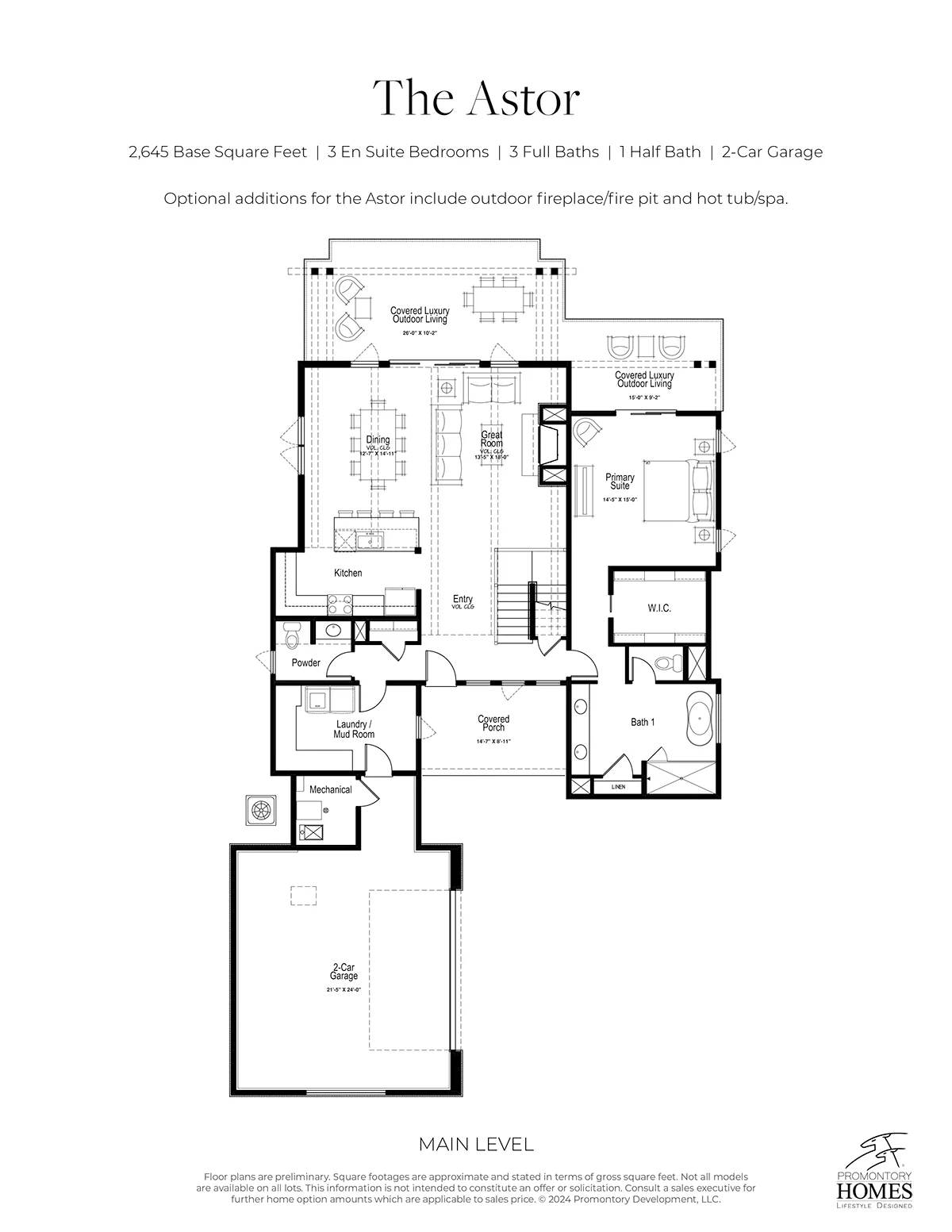 The Astor floorplan