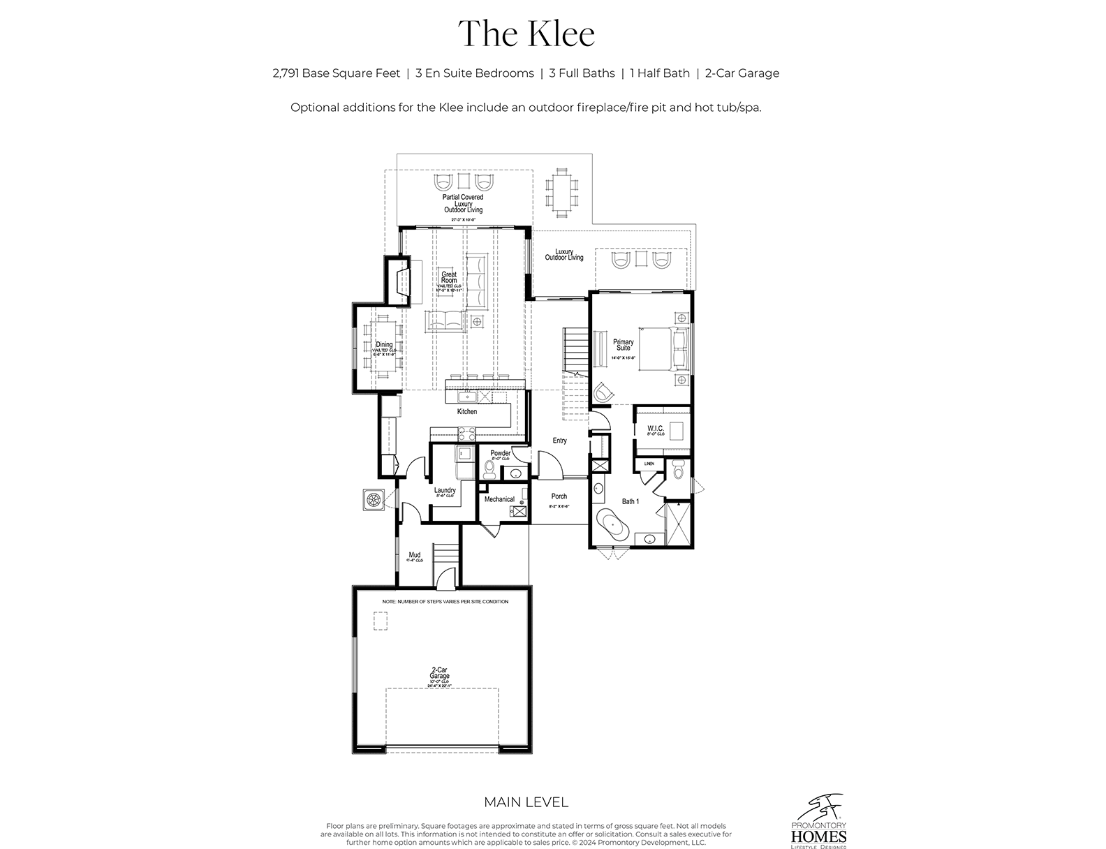Klee Floor Plans at Promontory Club