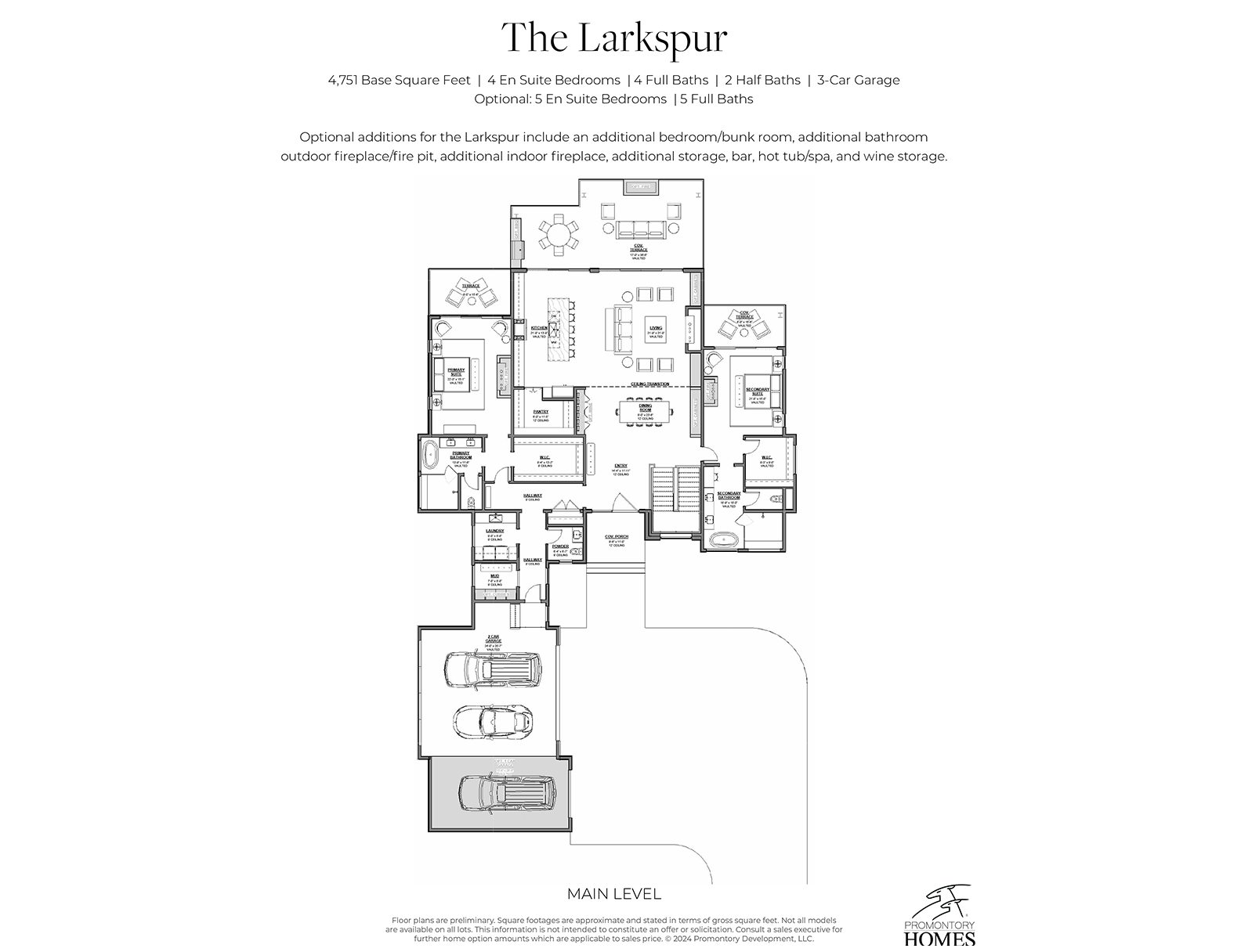 Larkspur Floor Plans at Promontory Club