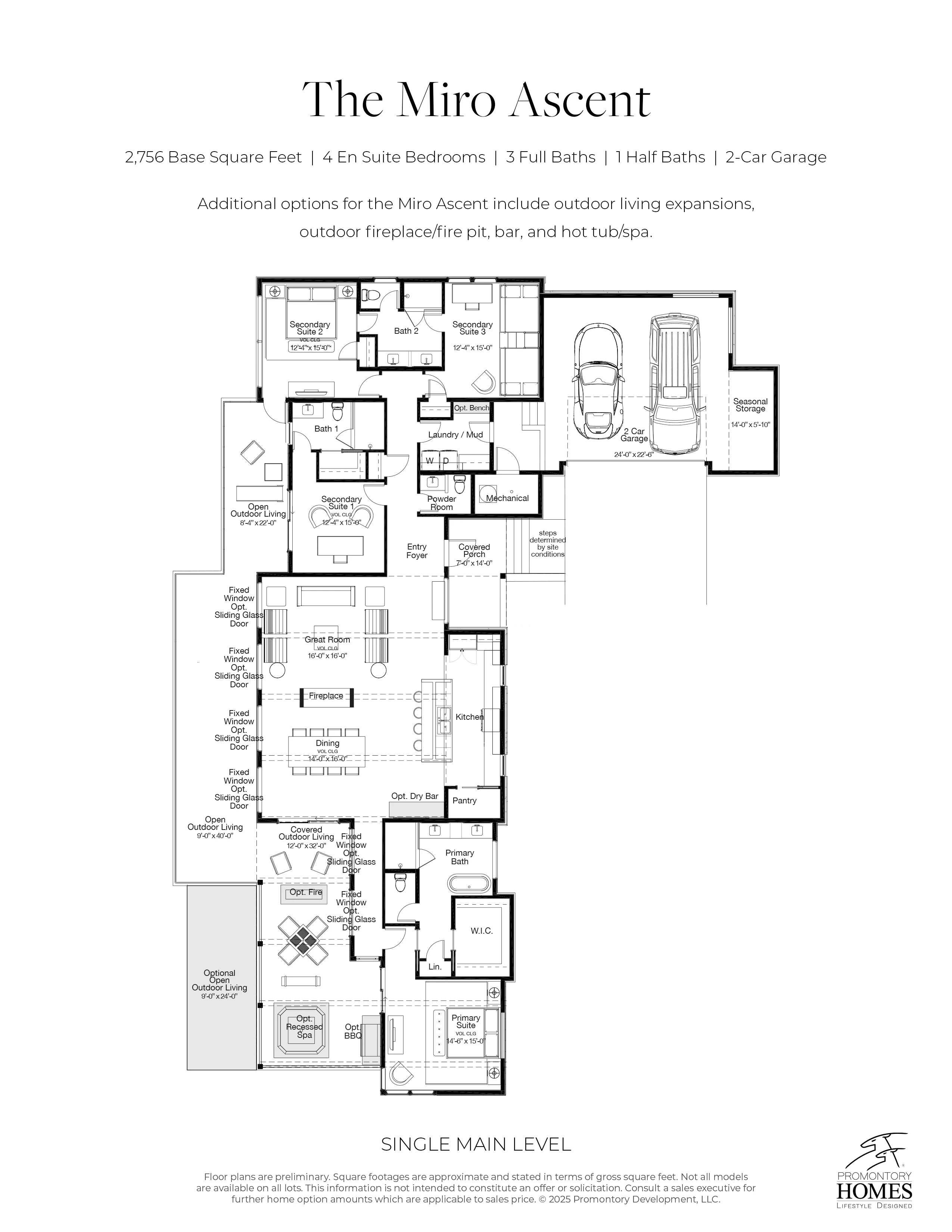 The Miro Ascent floorplan