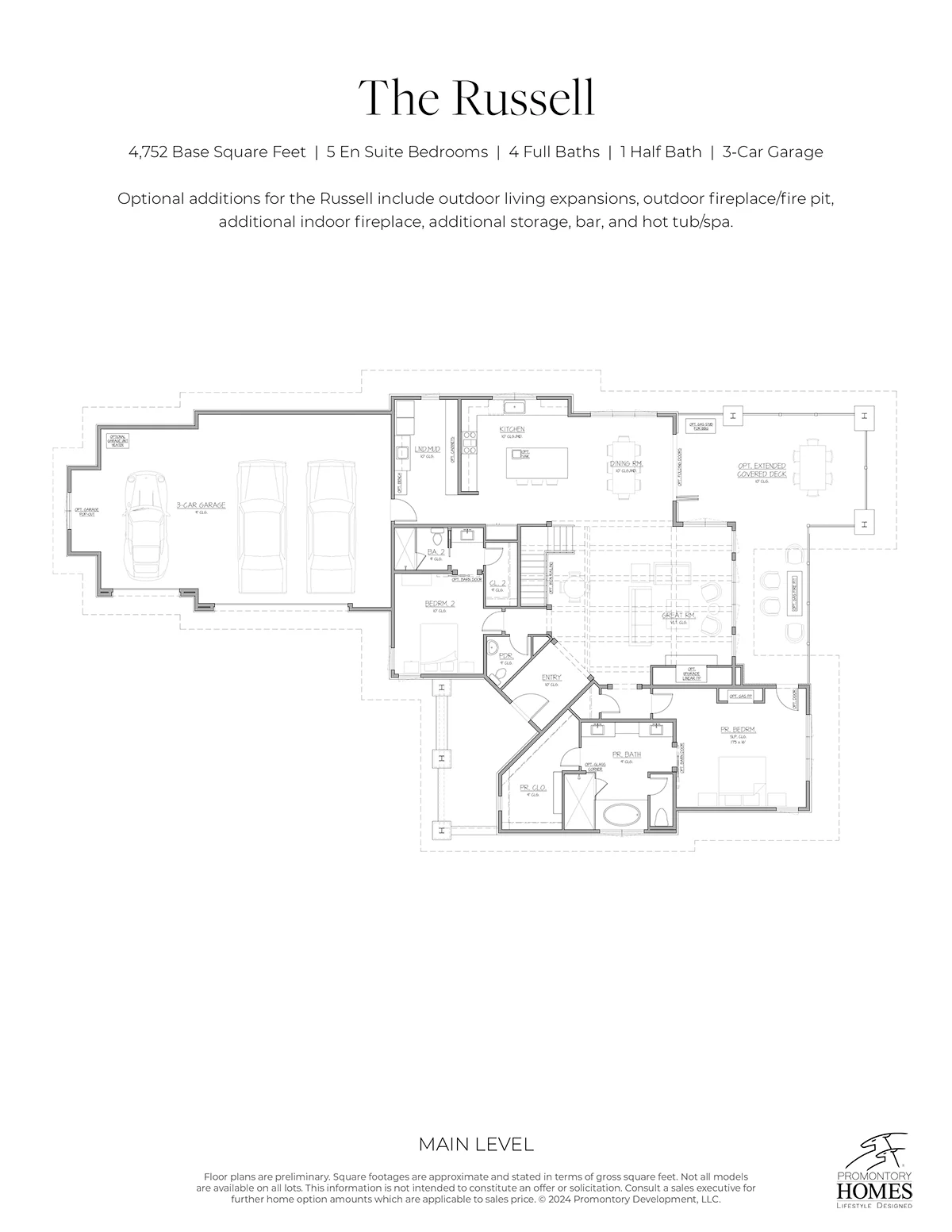 The Russell floorplan