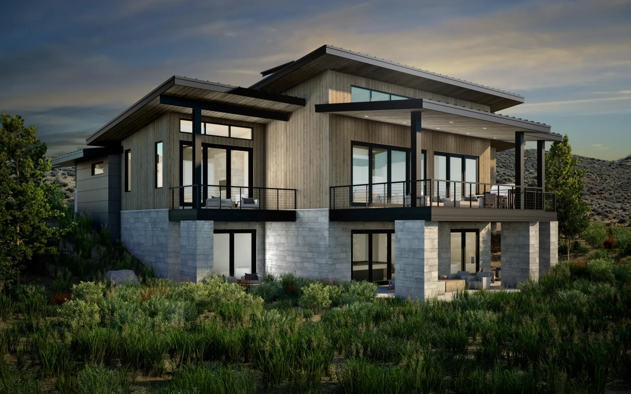 The Larkspur back exterior
