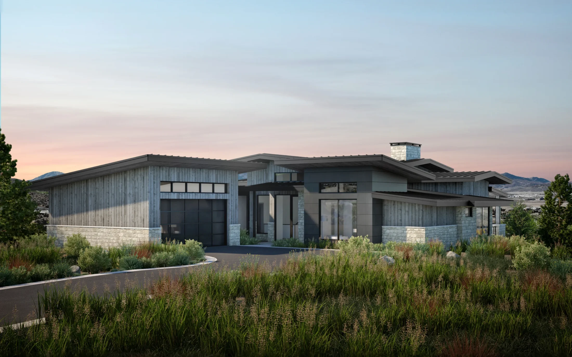 The Sage front exterior rendering