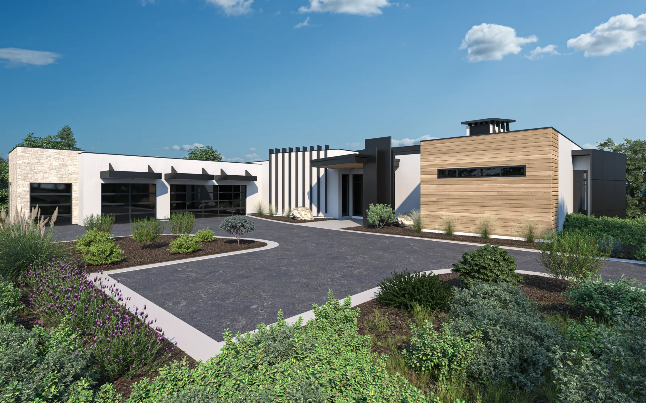 The Stella front exterior rendering