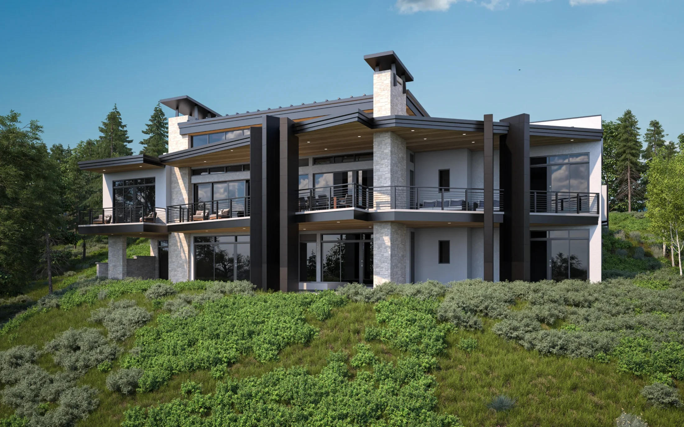 The Stella rear exterior rendering