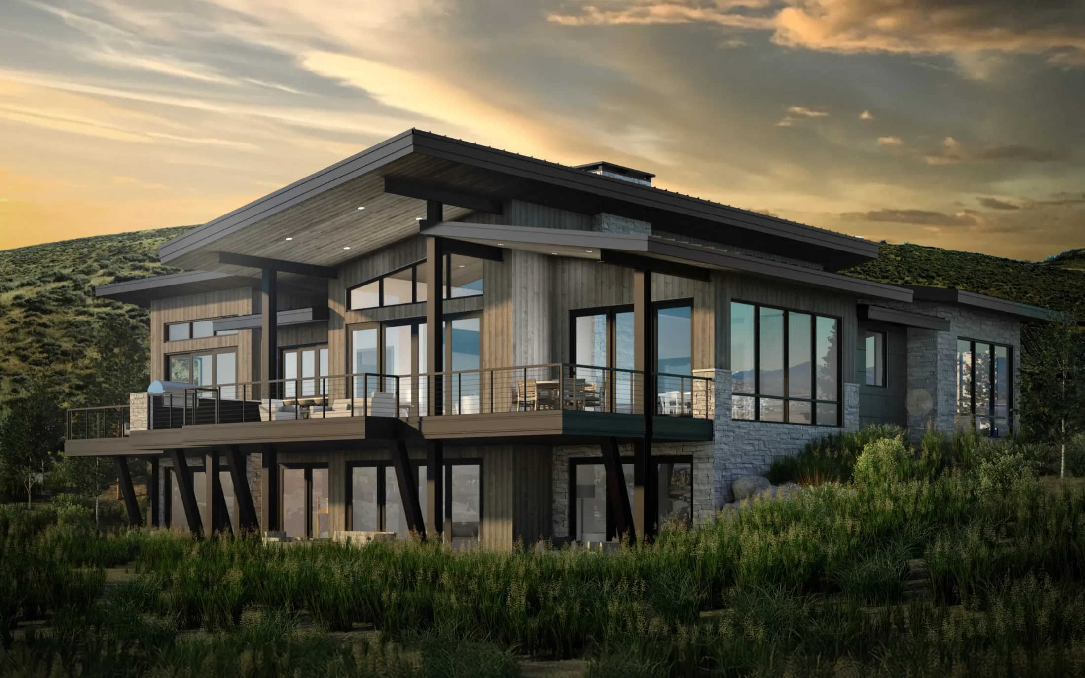 Trillium exterior back rendering