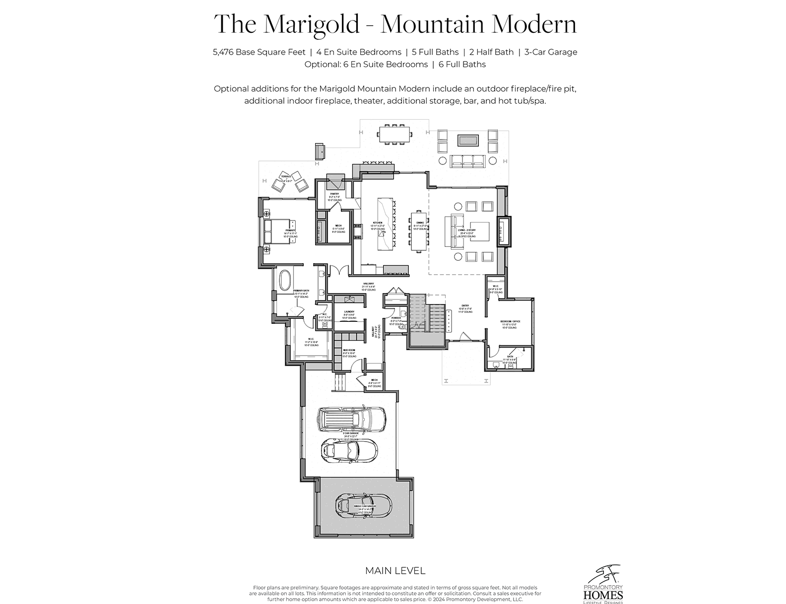 Marigold Floor Plans at Promontory Club