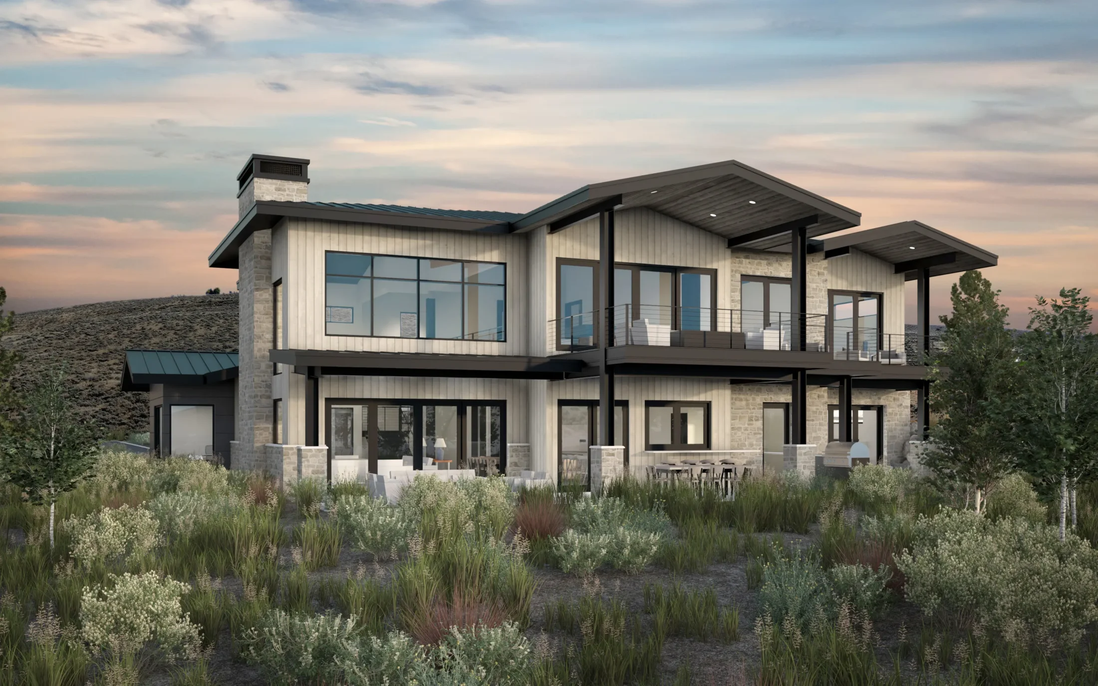 The Marigold Mountain Prairie back exterior