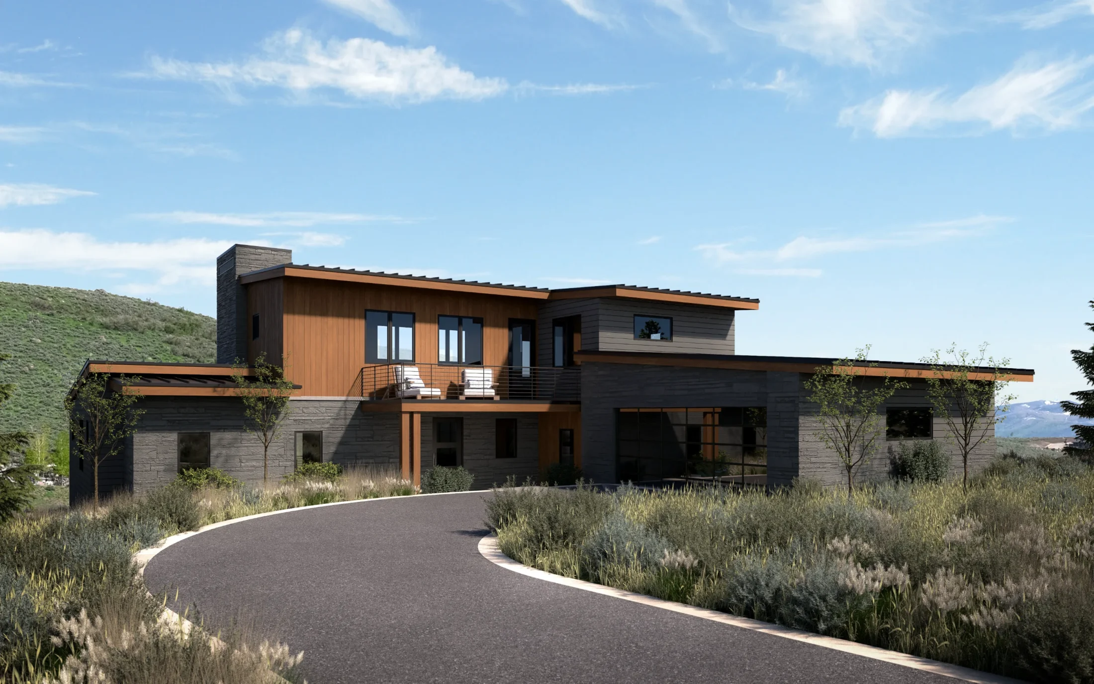The Carson front exterior rendering