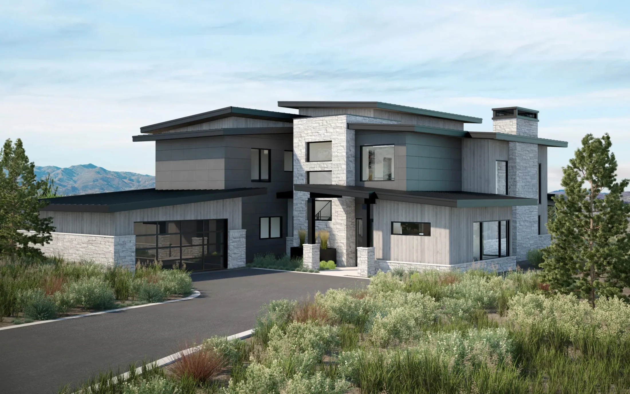The Marigold Mountain Modern front exterior