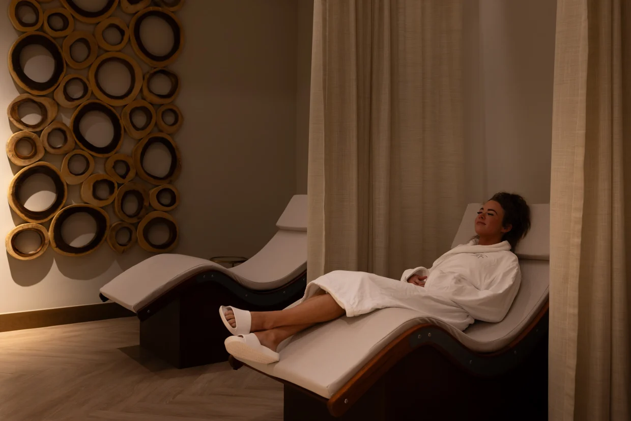 Relaxation room in the Spa at Promontory.
