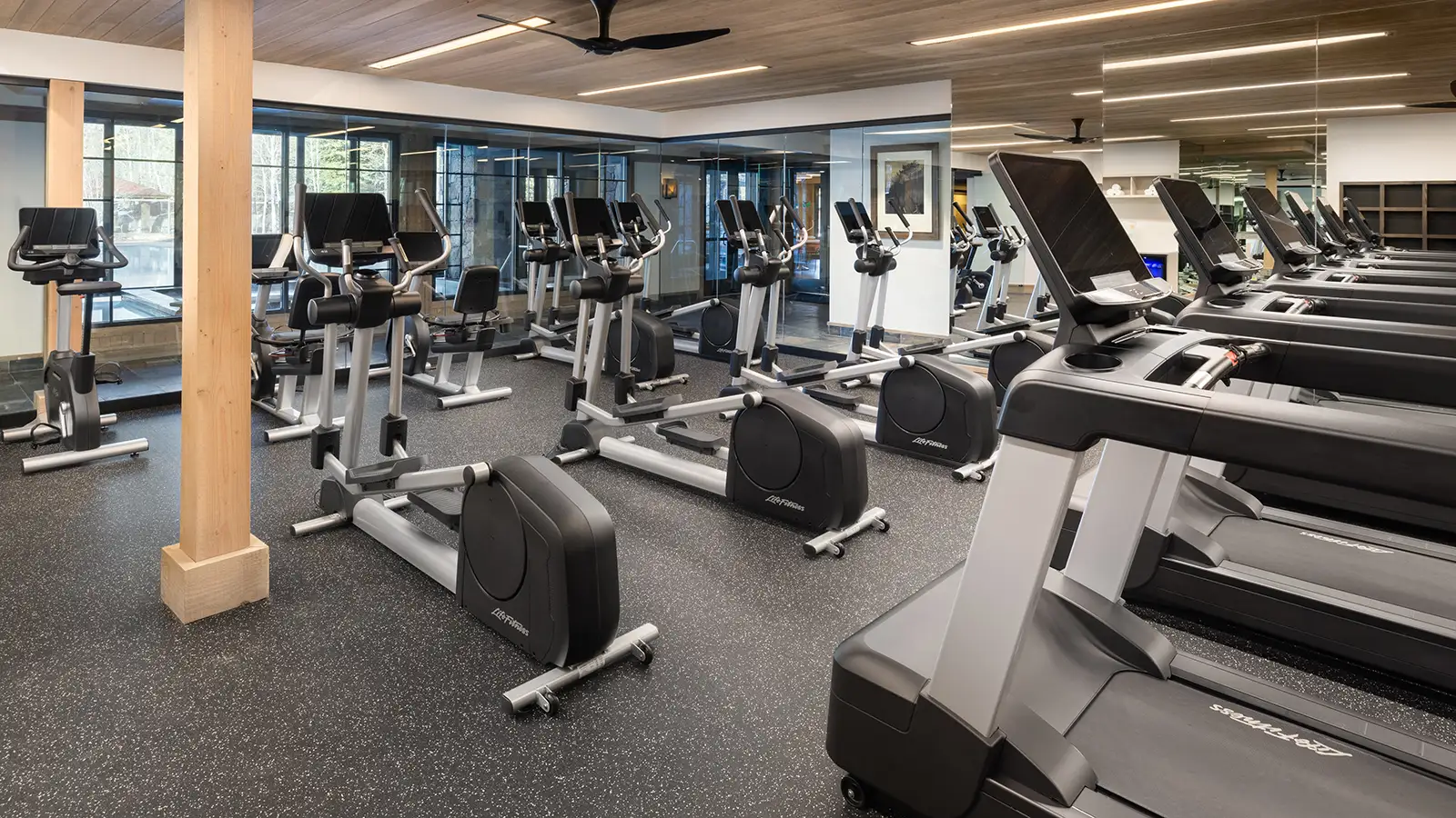 Cardio room at the village clubhouse