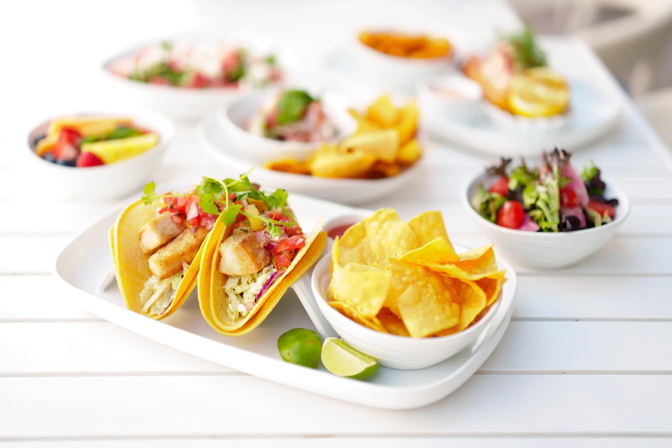 Fish tacos from the Beach Club in Promontory